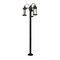 Z-Lite Roundhouse 3 Light Outdoor Post Mounted Fixture, Black And Clear Seedy 569MP3-567P-BK - alternate 3